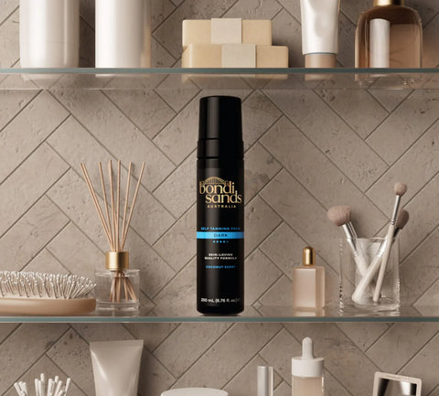 Dark Self Tanning Foam and Application Mitt Bundle