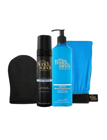 Light-Medium Self Tanning Routine Bundle