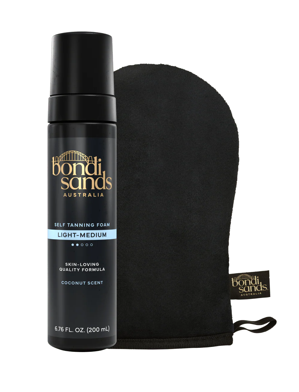 Light-Medium Self Tanning Foam & Application Mitt Bundle